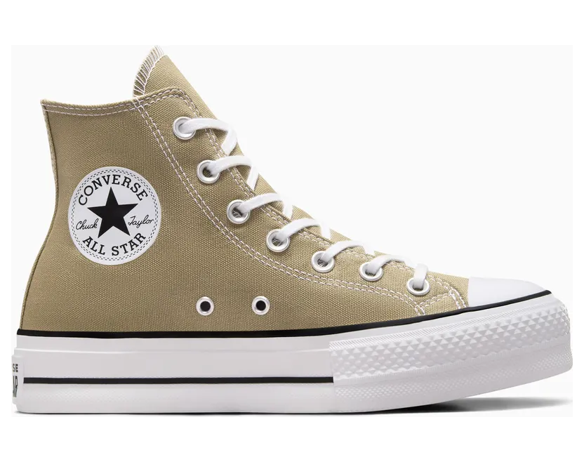 Converse Chuck Taylor All Star Platform Mossy Sloth/wit/zwart – “Bruin” (A07571C)