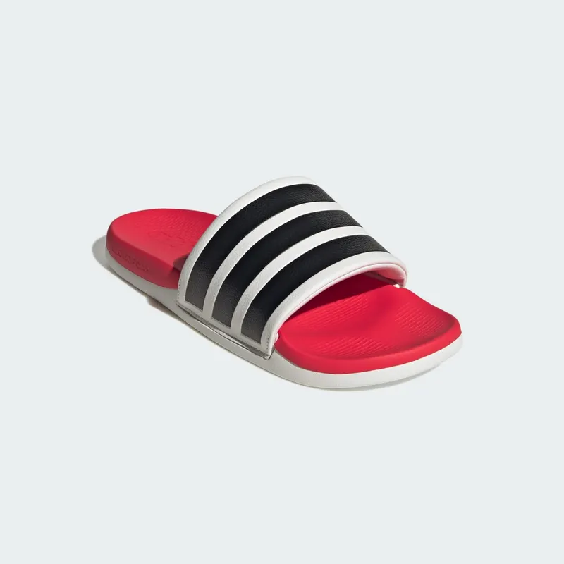 Adidas ADILETTE COMFORT 2.0 Slides Crystal White / Core Black / Lucid Red (HQ2473)