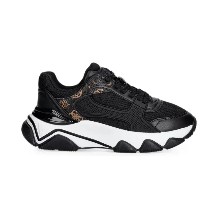 Guess Usa logo-print chunky-sole “Black” (FLTMZZE)
