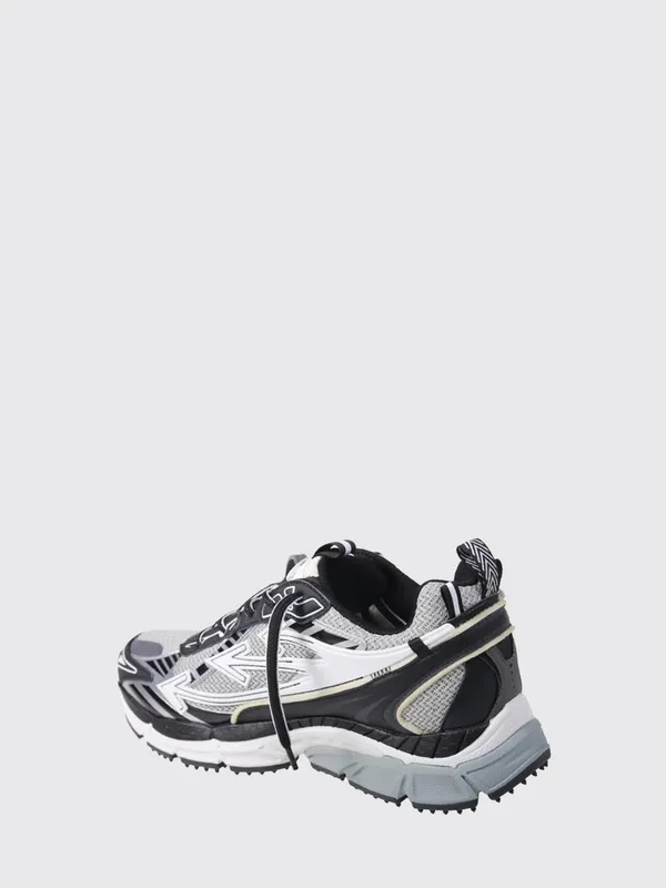 Off-White Bicolour Be Right Back Mesh Trainers with a Notched Sole Grey (M295C9F0010510)