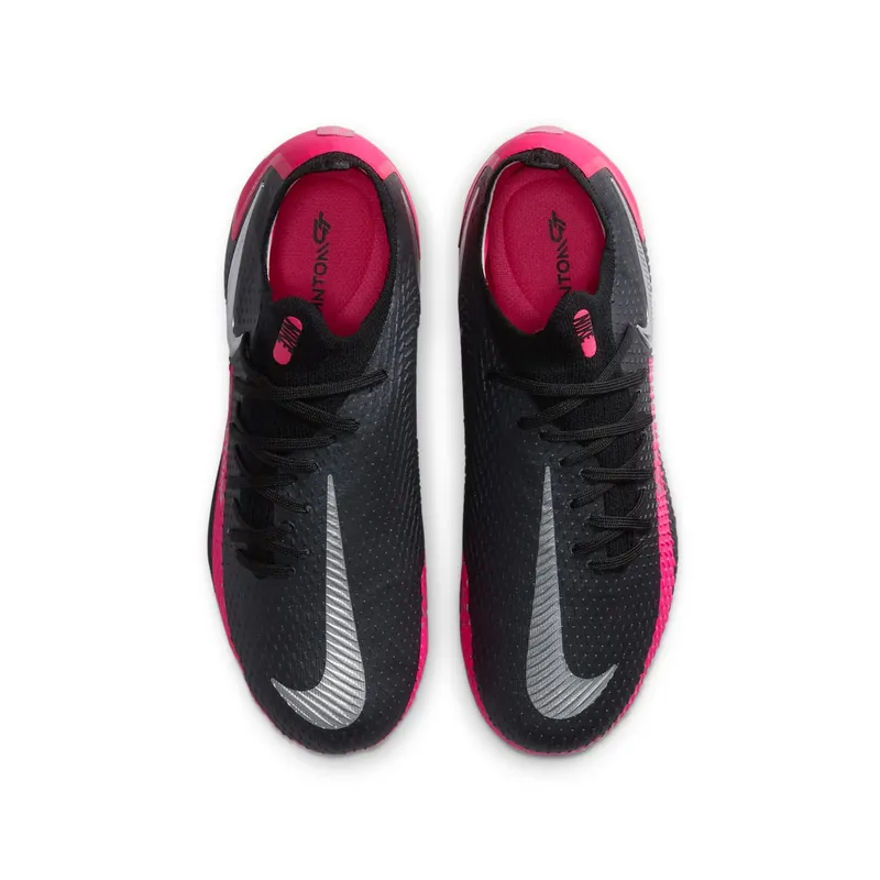 Nike Phantom GT Pro FG Black Pink Blast (GS) Black/Pink Blast-Metallic Silver (CK8473-006)
