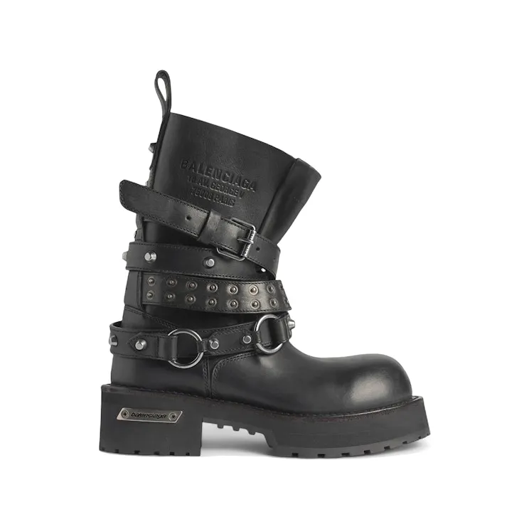 Balenciaga Venom City Bootie Worn-Out Black (845104 WBEQ4 1081)