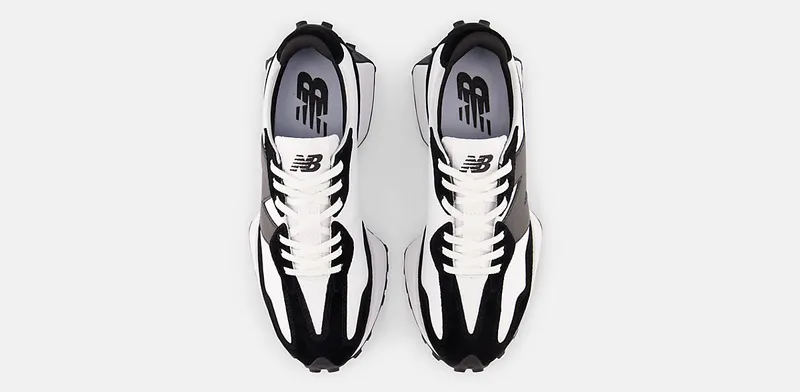 New Balance White & Black 327 (WS327DW)