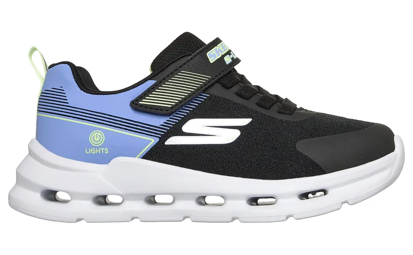 Skechers S-Lights: Glide-Step Lights Sneaker Zwart