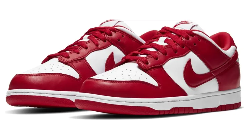 Nike Dunk Low SP White University Red (2020) (CU1727-100)
