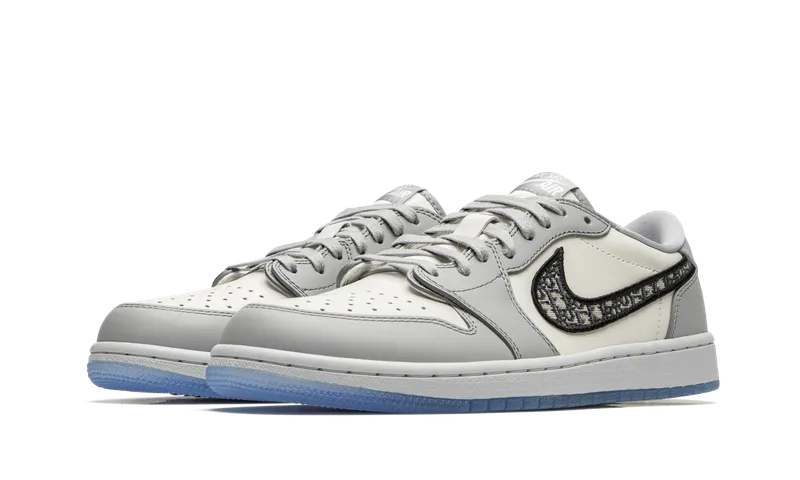 Jordan 1 Retro Low Dior Grey/Black-Sail (CN8608 002)