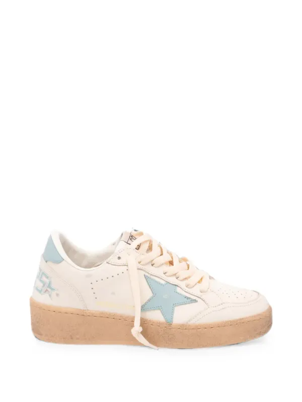 Golden Goose Ball Star sneakers with sterpatch – Beige (GWF00804F008501)