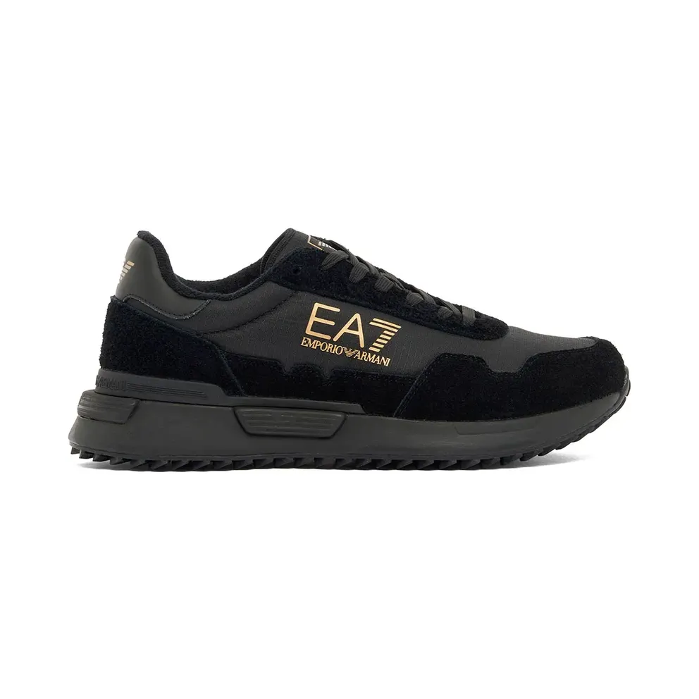 Ea7 Emporio Armani sneaker Triple Black / Gold (7X000380AF19175MZ17710)