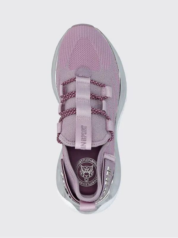 Plein Sport The Iron Tiger Gen. X.02 Knit Sneakers with a Chunky Sole Lilac (SACSUSC0429STE003N30) (3)