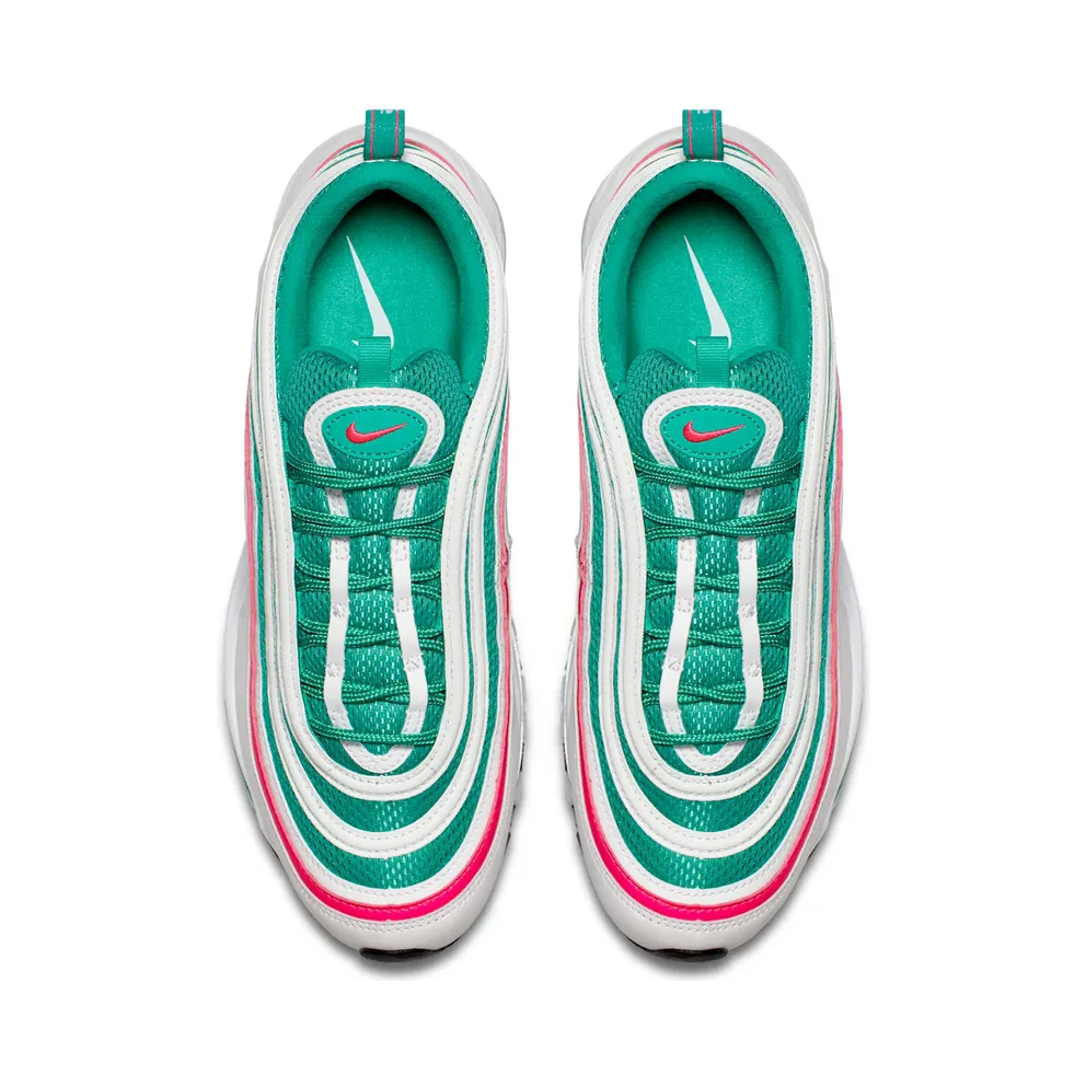 Nike Air Max 97 South Beach White/Pink Blast-Kinetic Green-Black (921826-102)
