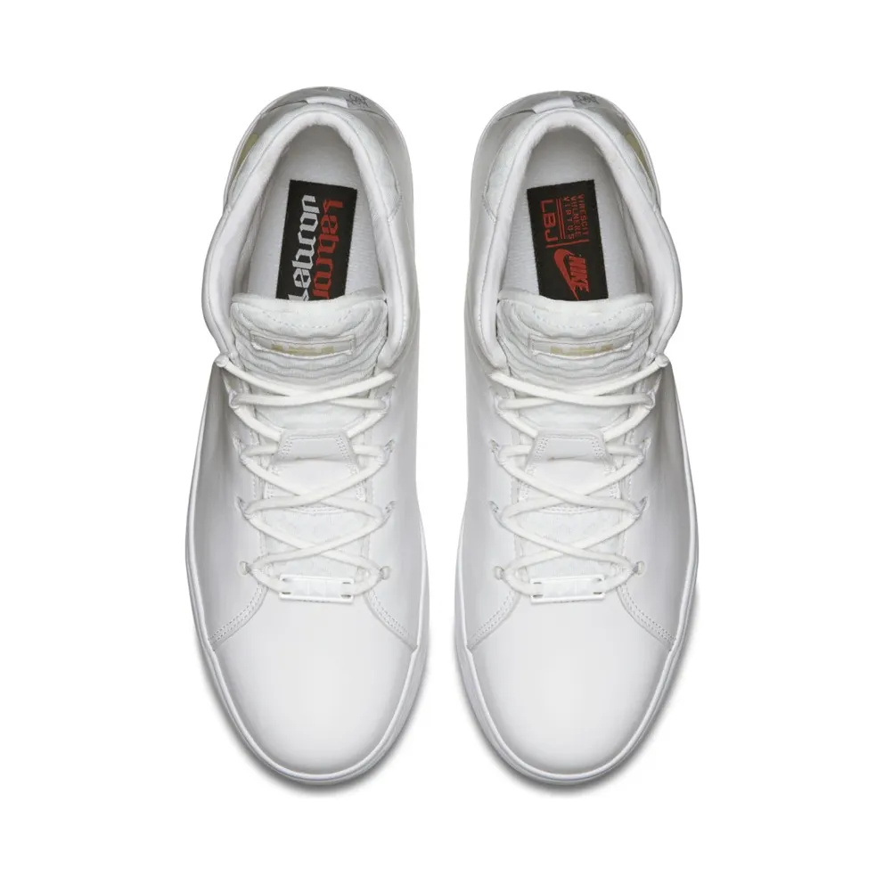 LeBron 12 Lifestyle “Draft Day” White/White-Metallic Gold-Bright Crimson (716417-100)