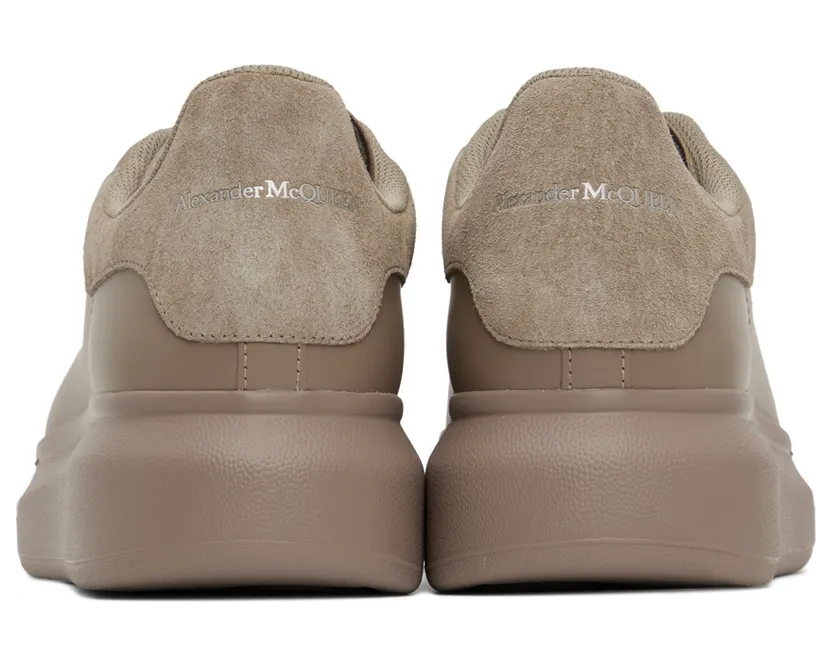 Alexander McQueen Taupe Oversized Sneakers (734216WHZNC) (2)