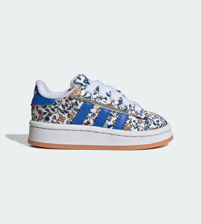 Adidas Campus 00s X Liberty London Comfort Closure met Elastische Veters Kids Blue / Blue / Off White (JS3841)