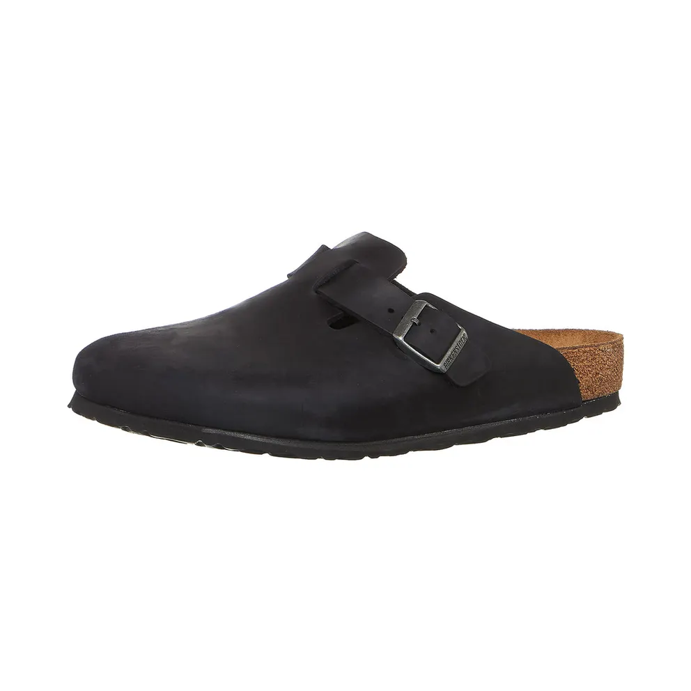 Birkenstock Boston Clog “Oiled Leather – Black” (0059461)