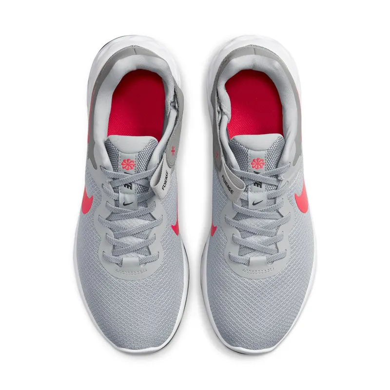 Nike Revolution 6 FlyEase Next Nature Easy On/Off Road Running Grey 50% Sustainable Materials (DC8992-004)