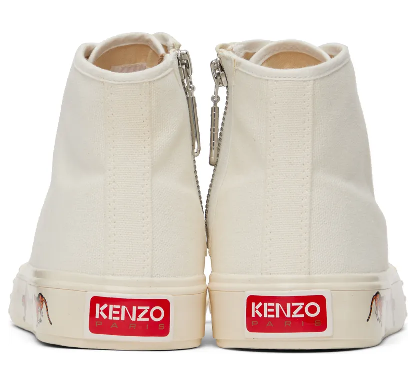 Kenzo Off-White Kenzo Paris School High-Top Sneakers (FC65SN020F50) (2)