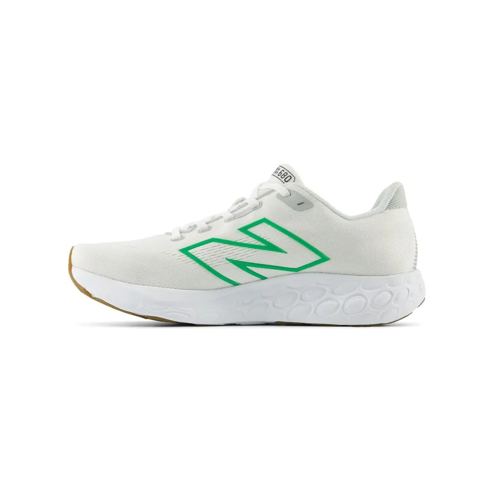 New Balance Fresh Foam 680v8 White Brighton Grey Kelly Green (M680CW8)