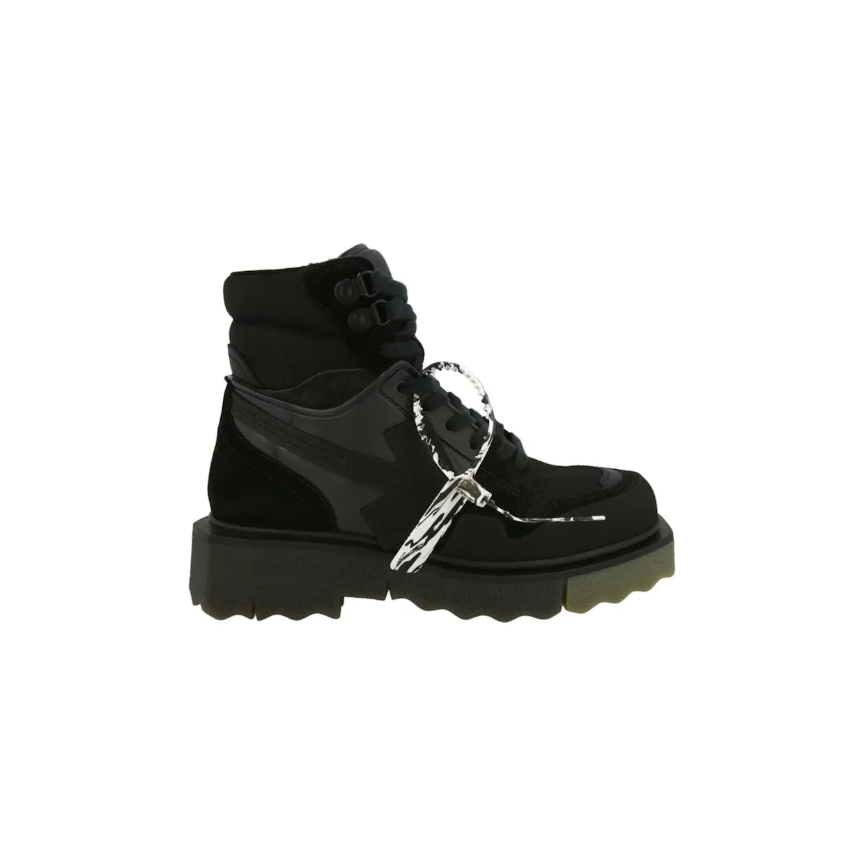 OFF-WHITE Mens Hiking Sponge Sneakerboot Black (OMIA22 8F22LEA 001 00002)