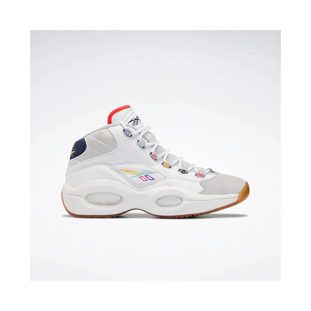 Reebok Question Mid Shoes Cloud White / Vector Navy / Pure Grey 2