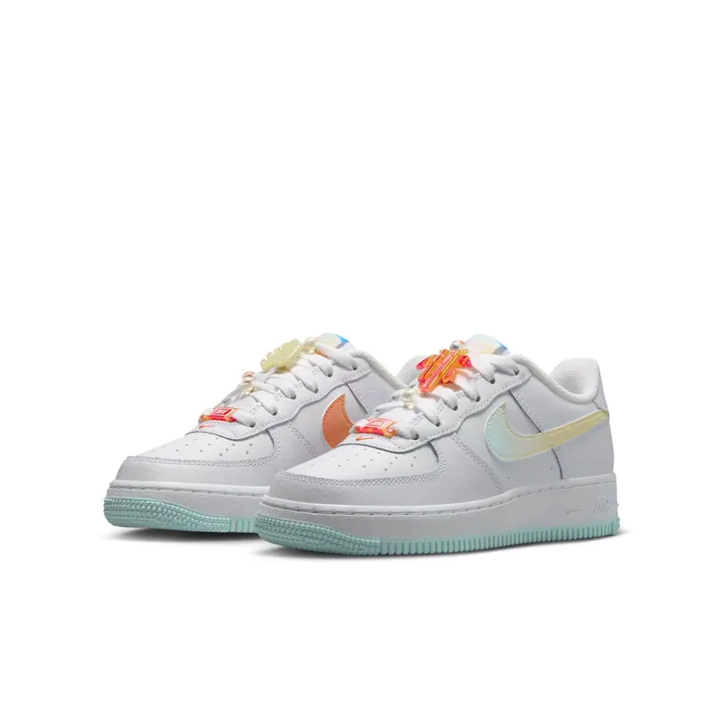 Nike Air Force 1 Low LV8 GS “White Glacier Blue Multi-Color” (IB8890-191)