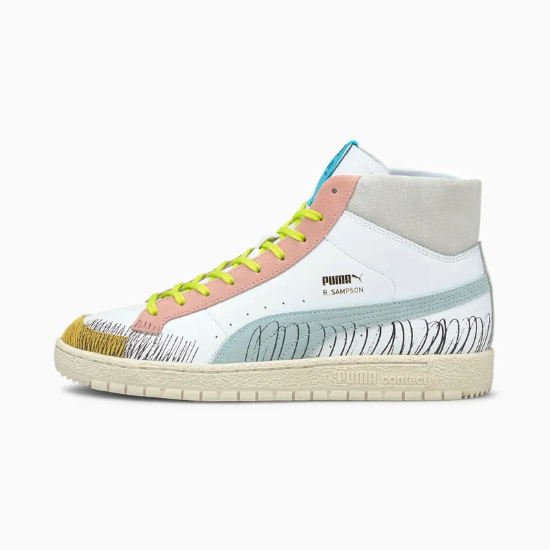 Puma x MICHAEL LAU Ralph Sampson 70 Mid White/Blue (375197-01)