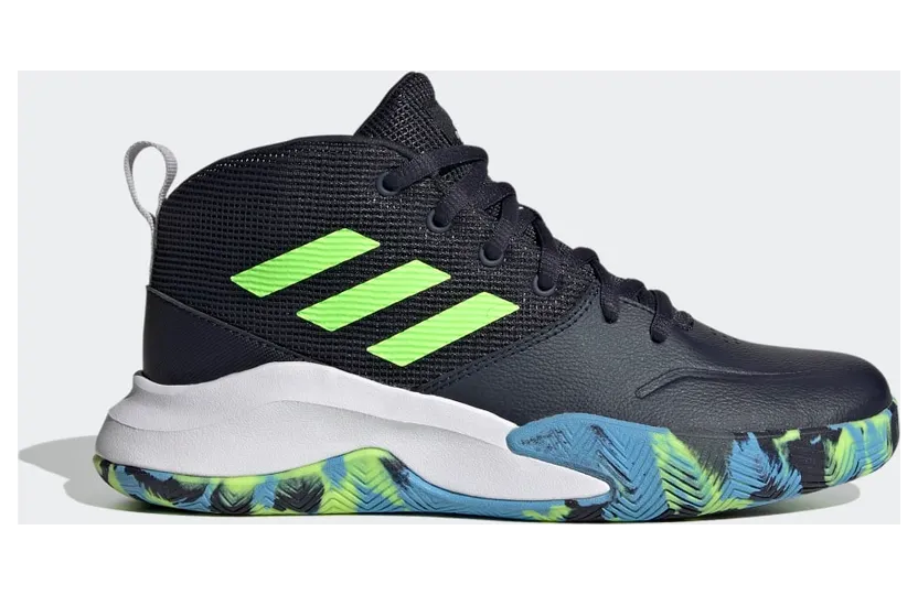adidas Own the Game Wide Schuh Legend Ink / Signal Green / Signal Cyan (FW4566)