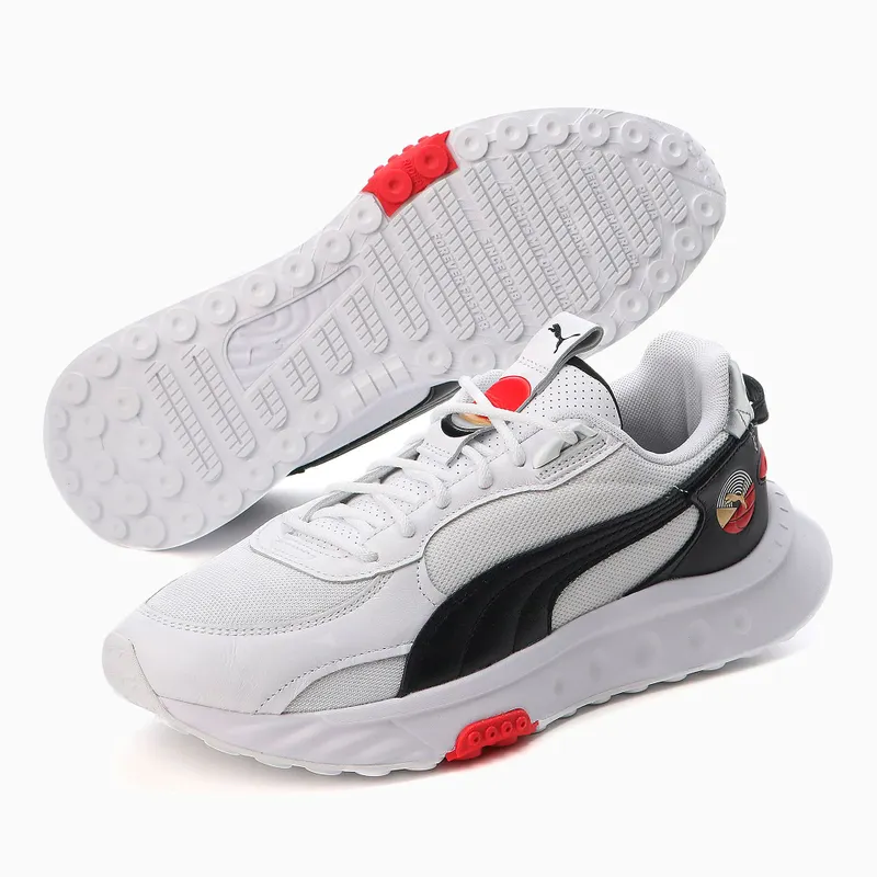 Puma Wild Rider AS White/Black/Red (382552-01)