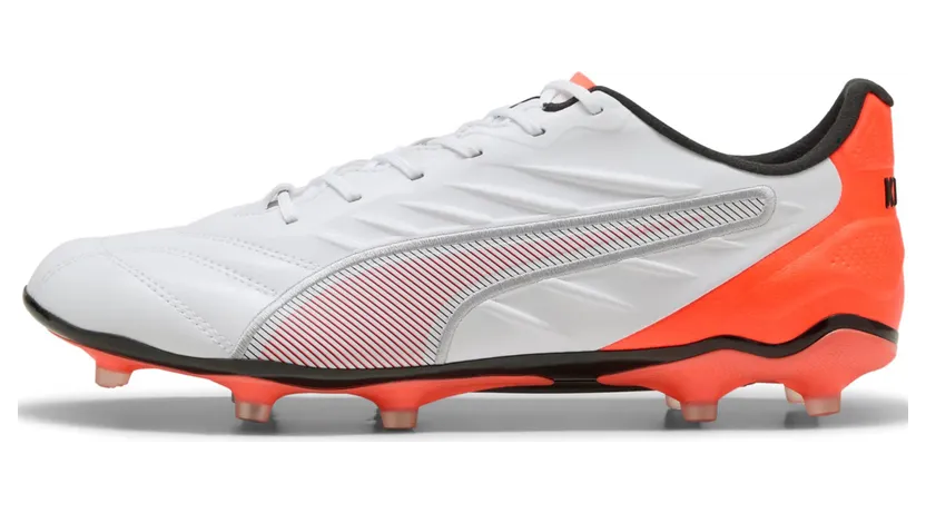 Puma King Pro FG/AG für Herren, weiß, Größe 44 ½ EU / 10 UK (108828)