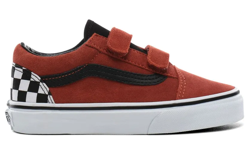 VANS Suede Old Skool V Schoenen Voor Kinderen (Rood)
