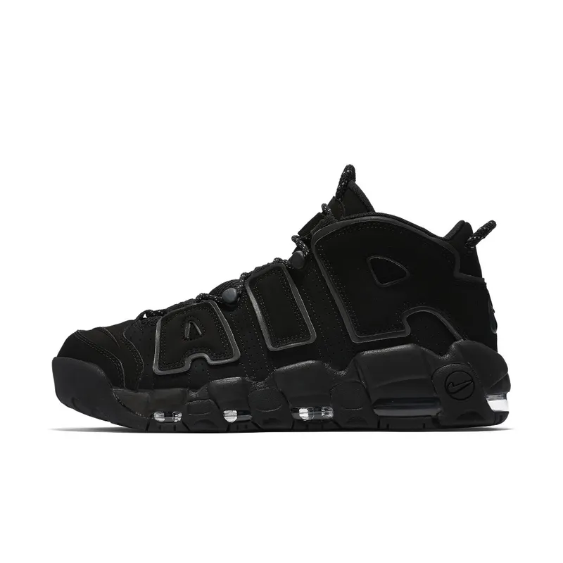 Nike Air More Uptempo Black Reflective (2018) Black/Black-Black (414962-004)