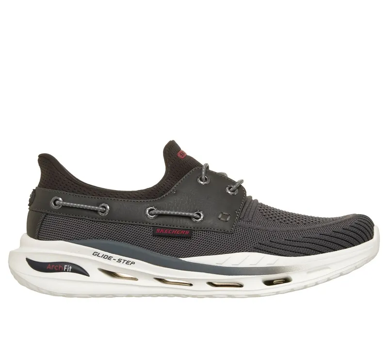 Skechers Slip-ins Relaxed Fit: Arch Fit Orvan – Starport Sneaker Houtskool/Black