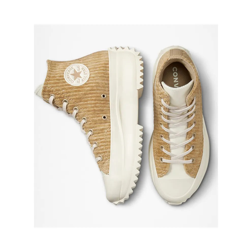 Converse Run Star Hike Platform Striped Knit Nomad Khaki/desert Sand/egret (A03253C)