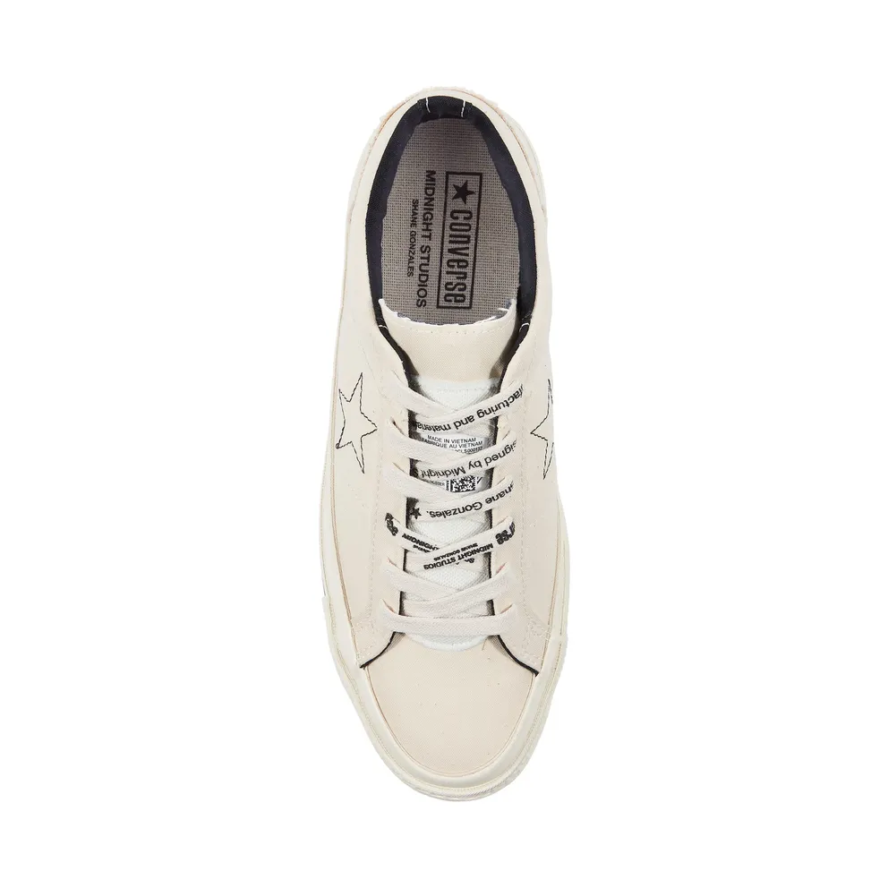 Converse One Star Ox Midnight Studios Egret/Egret-Black (162124C)