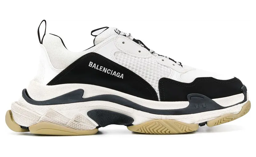 Balenciaga Triple S Black White
