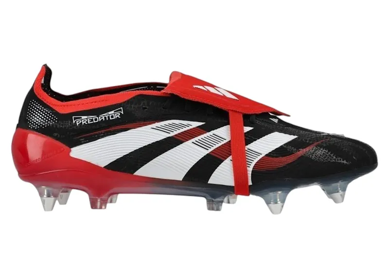 adidas Predator Elite BWR Fold-Over Tongue SG Core Black Cloud White Vivid Red (JQ2687)