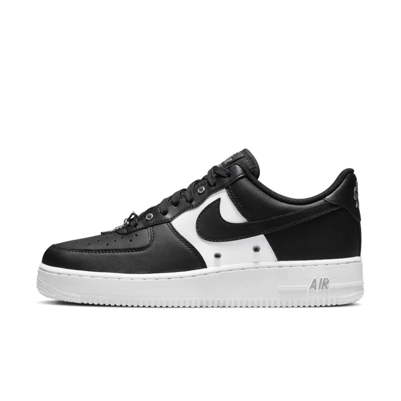 Nike Air Force 1 Low ’07 PRM Black White Metallic Silver (DA8571-001)