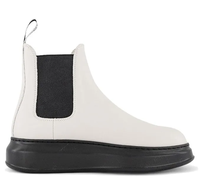 Alexander McQueen Hybrid Chelsea Boot Black White (586198 WHX52 9061)