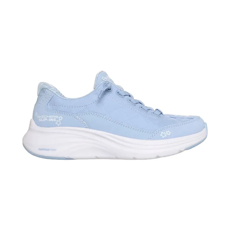Skechers Slip-ins: Contour Foam “Cozy Fit Light Blue” (303949LLTBL)