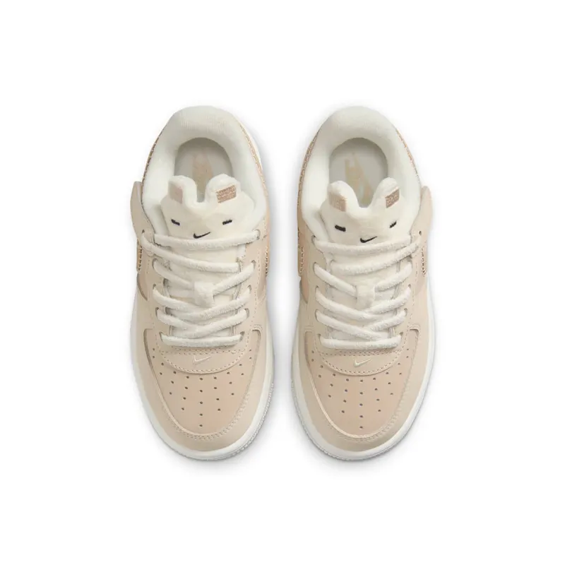 Nike Force 1 Low SE EasyOn PS “Sanddrift Sail Dark Raisin Pale Ivory” (FZ4514-100)