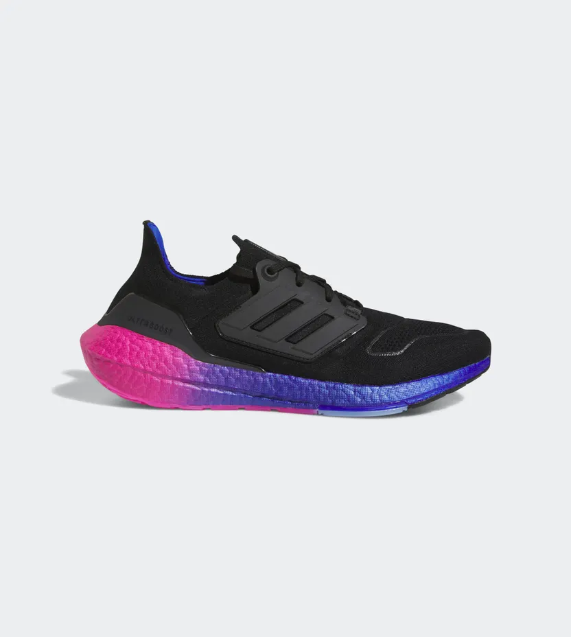 adidas Ultraboost 22 Core Black / Core Black / Lucid Blue (HQ8593)