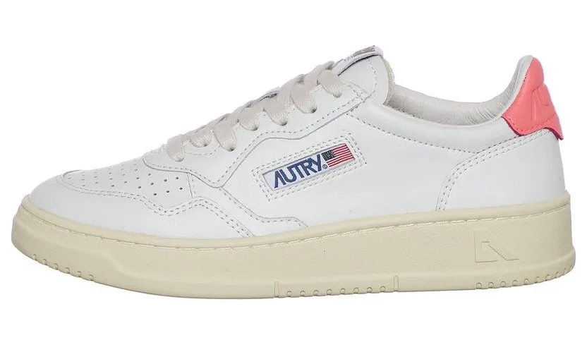 Autry Medalist Low White / Coral (AULWLL57) (5)