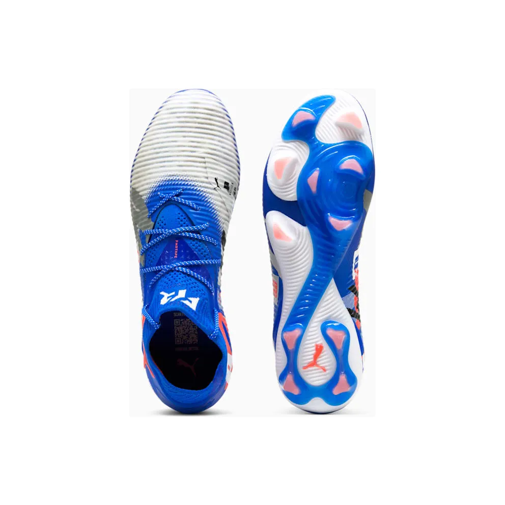 Puma Future 8 Ultimate Forever FG White Ultra Blue Feather Gray Black Glowing Red (108420-01)