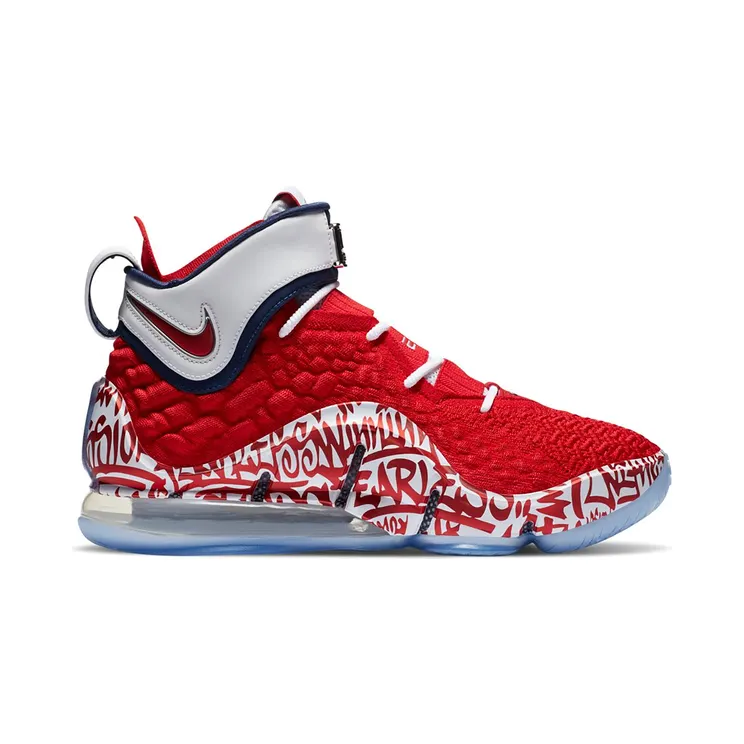 Nike LeBron 17 Graffiti Remix Red (CT6047-600/CT6052-600)