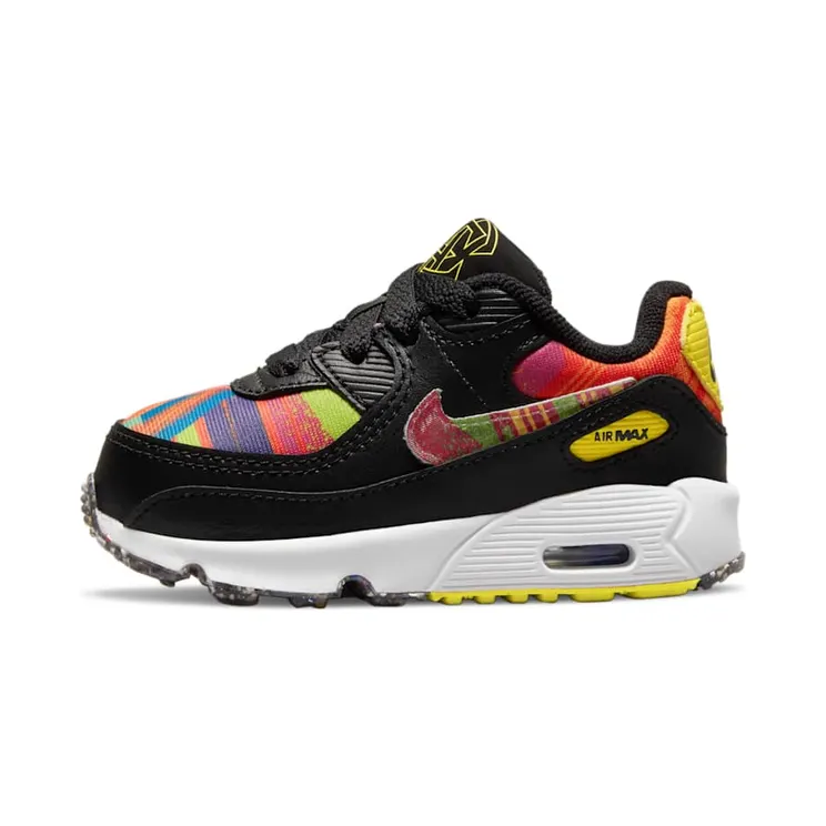 Nike Air Max 90 Familia (TD) “Multi-Colour / Black / White / Fire Pink” (DM6919-900)