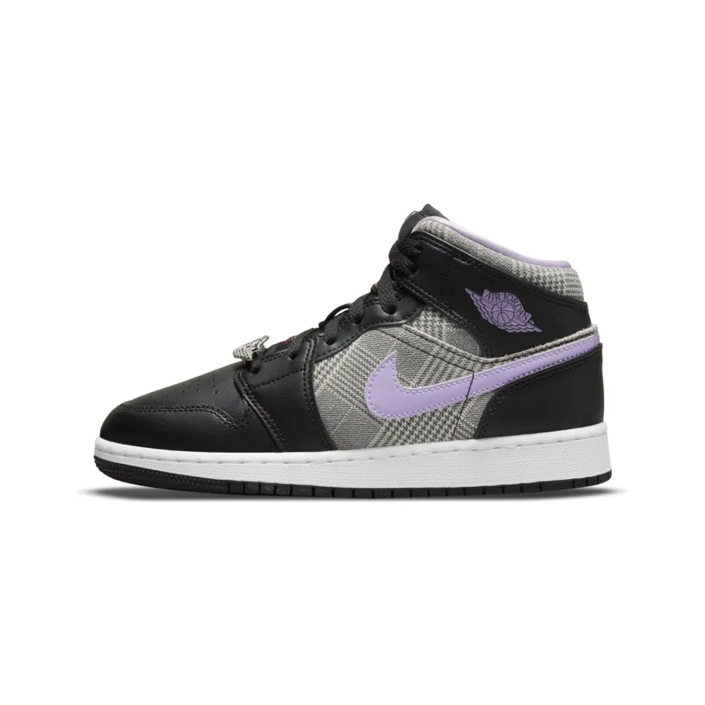 Jordan 1 Mid SE Houndstooth (GS) (DC7226-015)