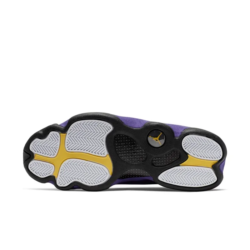 Jordan 13 Retro Lakers White/Black-Court Purple-University Gold (414571-105)