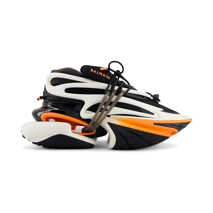 Balmain Unicorn Low-Top Black Orange White (CM1VJ309 KNBO EHH)