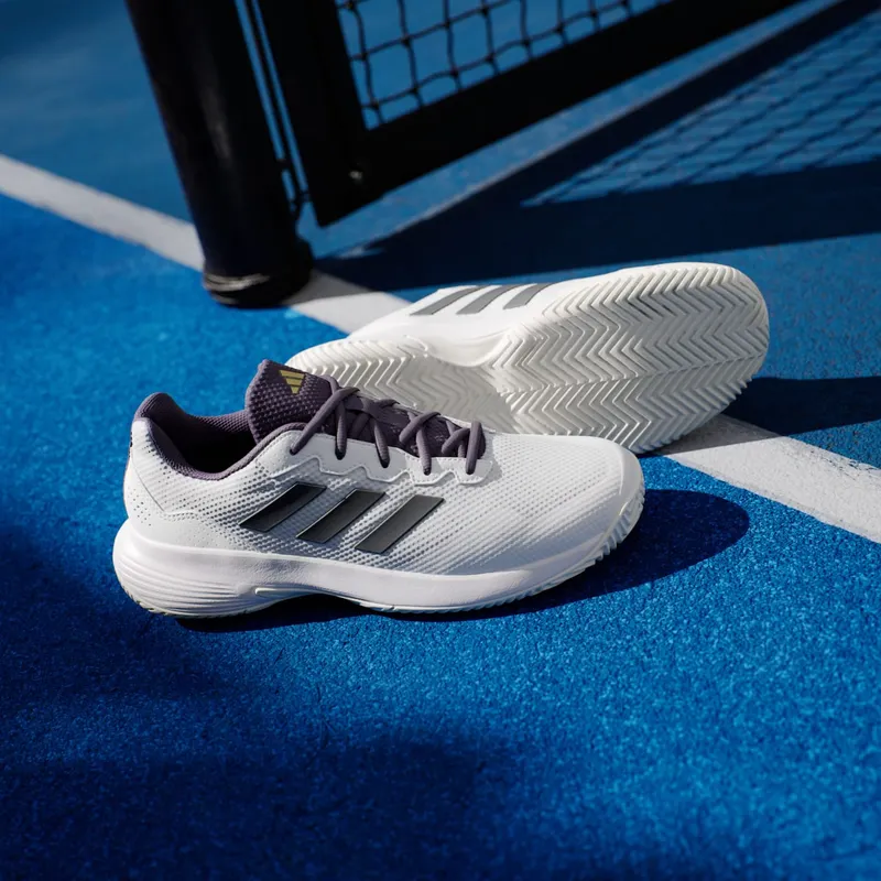 adidas Gamecourt 2.0 Core White Core Black Aurora Plum (JS1949)