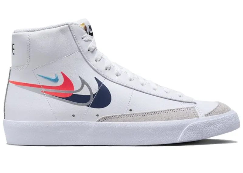 Nike Blazer Mid 77 Multi Swoosh White Multi-Color (FJ4827-100)
