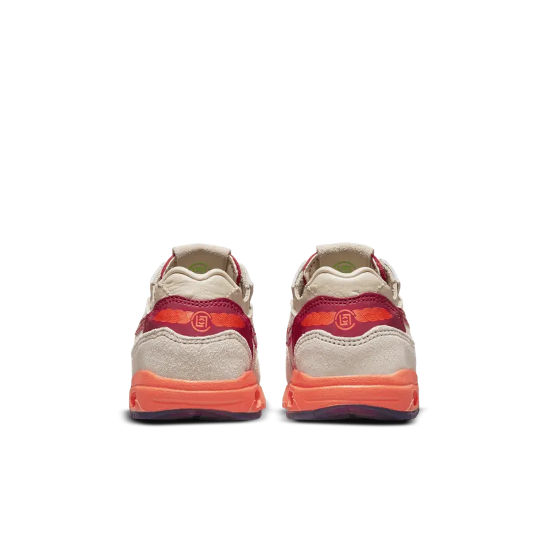 Nike Air Max 1 CLOT Kiss of Death (2021) (TD) – “Net / Deep Red / Orange Blaze” (DH2492-100)
